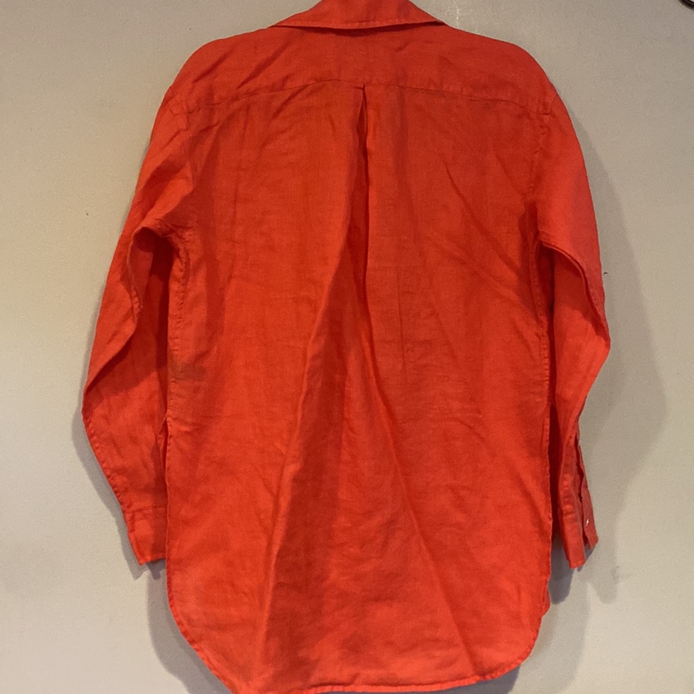 Polo Ralph Lauren size 6 button down linen shirt - Picture 5 of 11